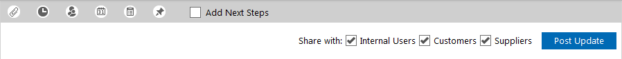 Status Update in CRM and Project Management System