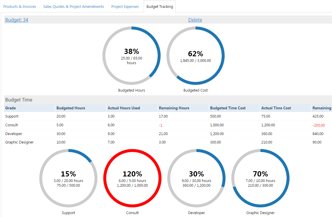 Track you project budget